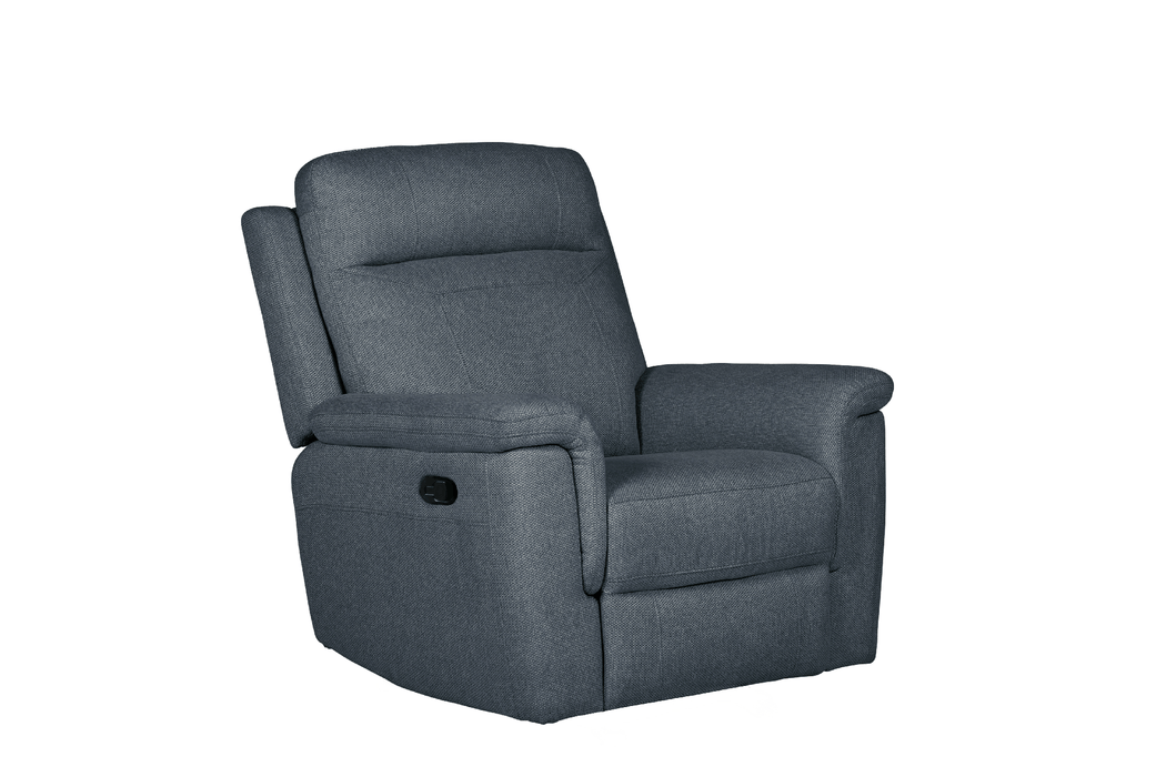 Asher 1 Seater Recliner | Azul / Grey