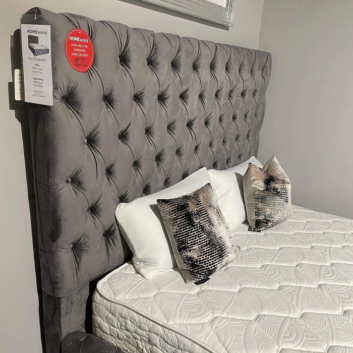 Elizabeth Super King Bed | Grey