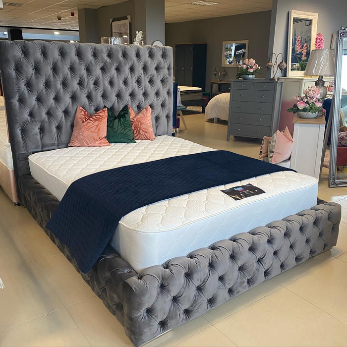 Elizabeth King Bed | Grey