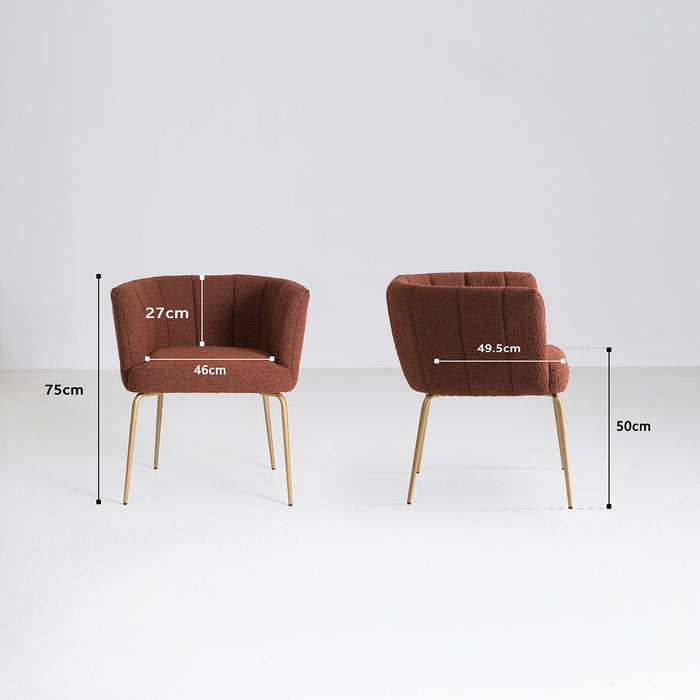 Boucle Caramel Chair