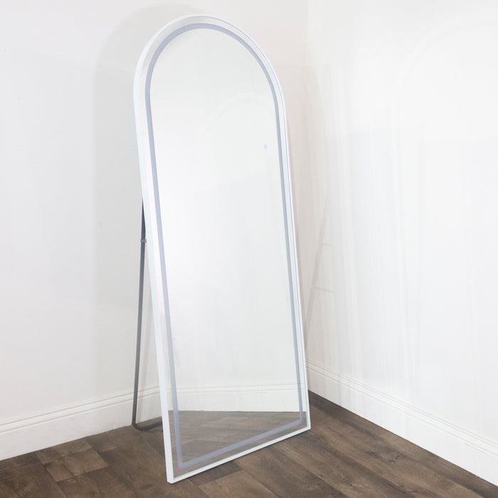 Modea LED Cheval Arch Mirror White 170x70cm