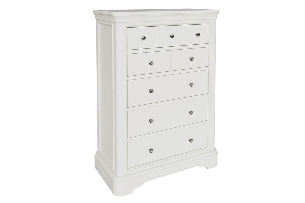 Maddison Tall 8 drawer Chest | Bone