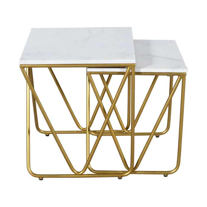 Emily Marble Nesting Table Set of Two