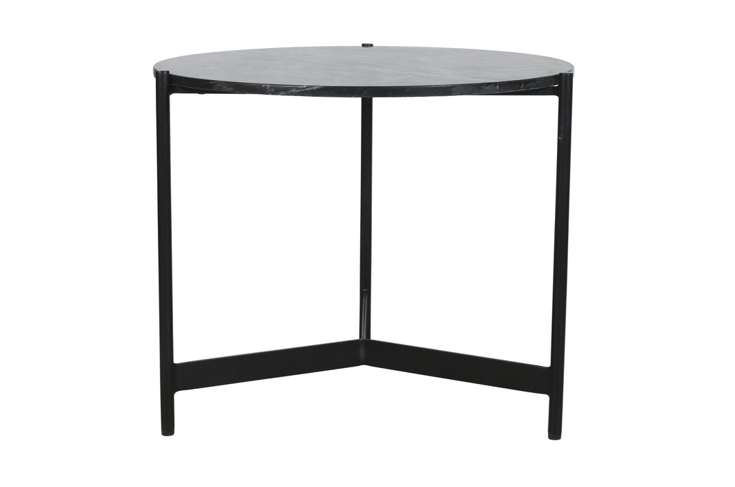 Celtic Noir Marble End Table