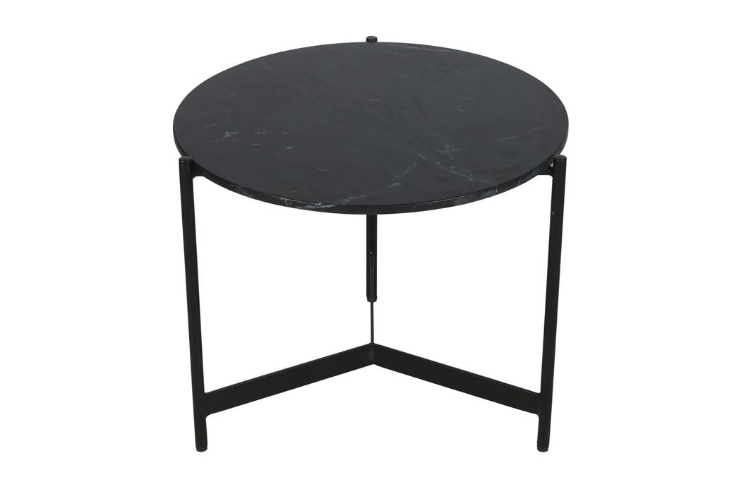 Celtic Noir Marble End Table