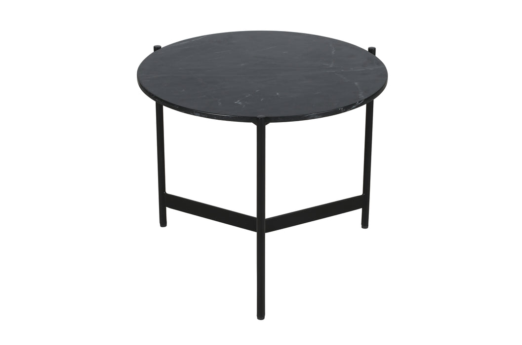 Celtic Noir Marble End Table