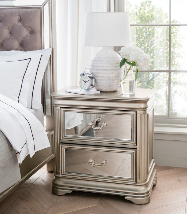 Weah Bedside Table | Champagne