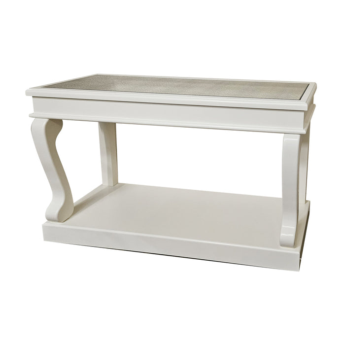 Inis Ivory 120cm Console Table Ant Mirror