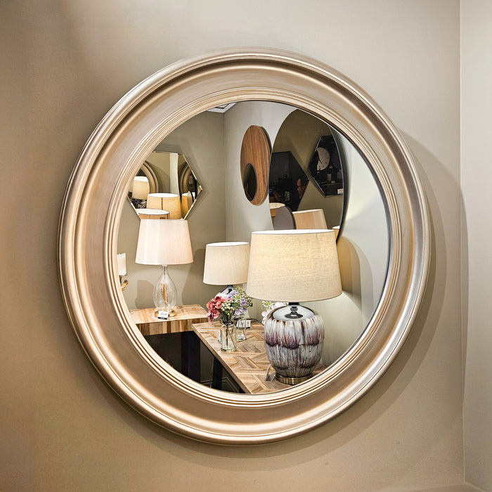 Maci Round Mirror Champagne 90cm