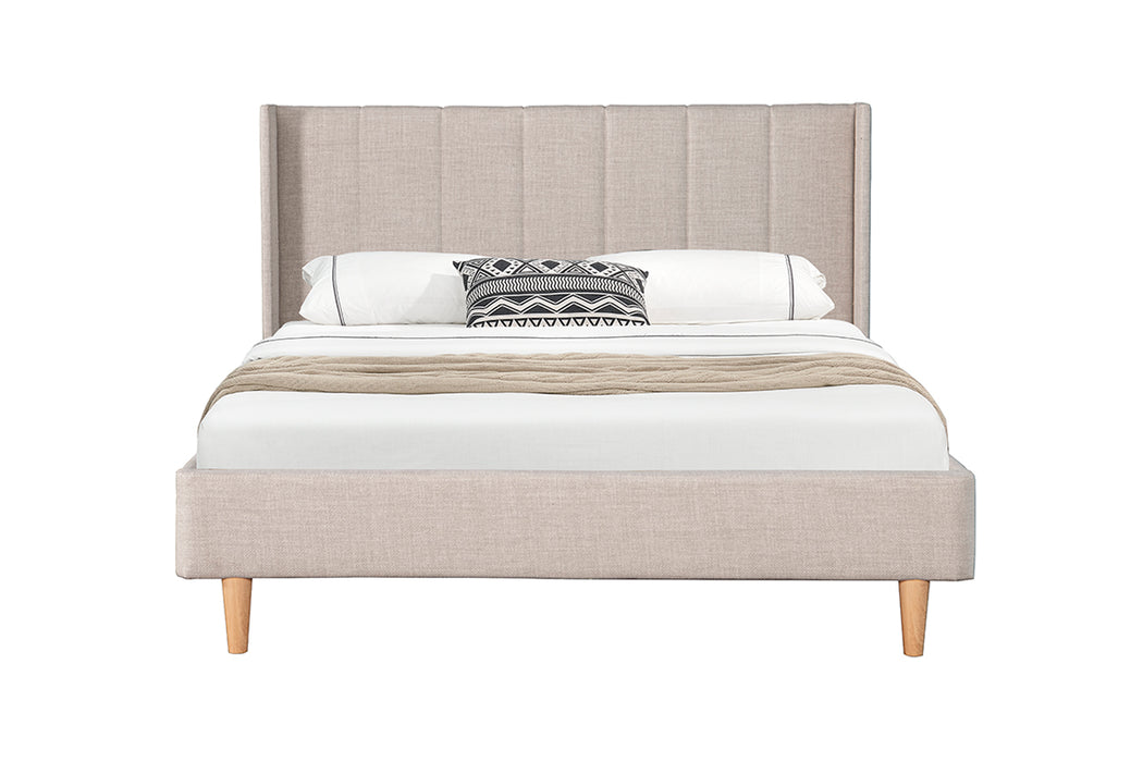 Allegra Double Bed | Cream