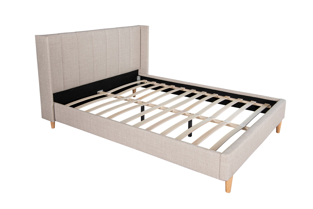 Allegra Double Bed | Cream