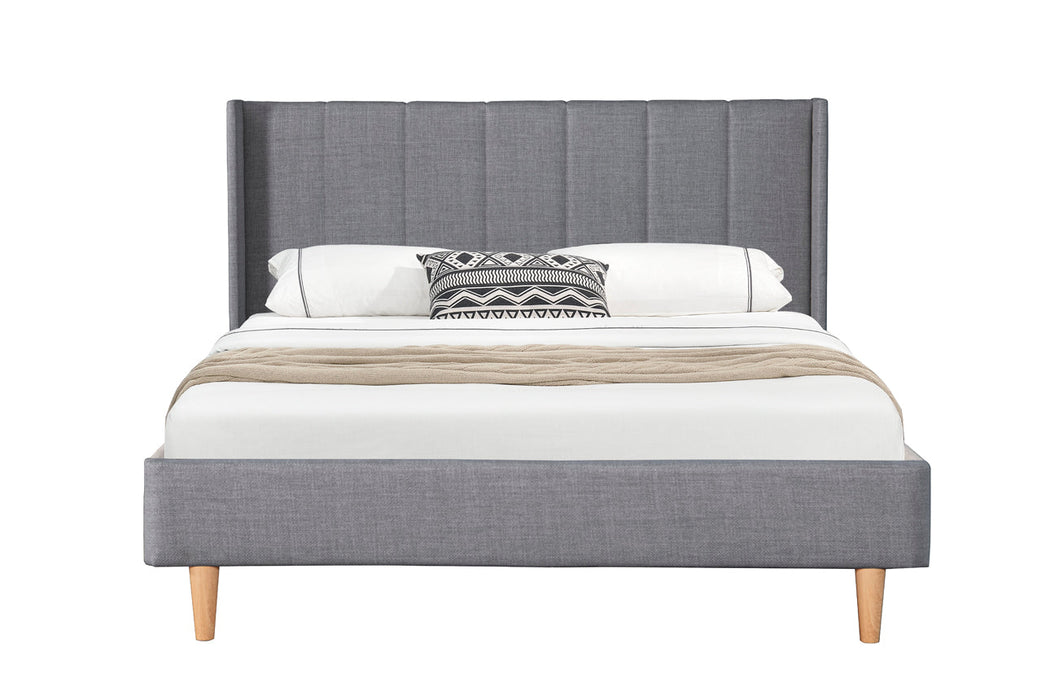 Allegra Double Bed | Grey