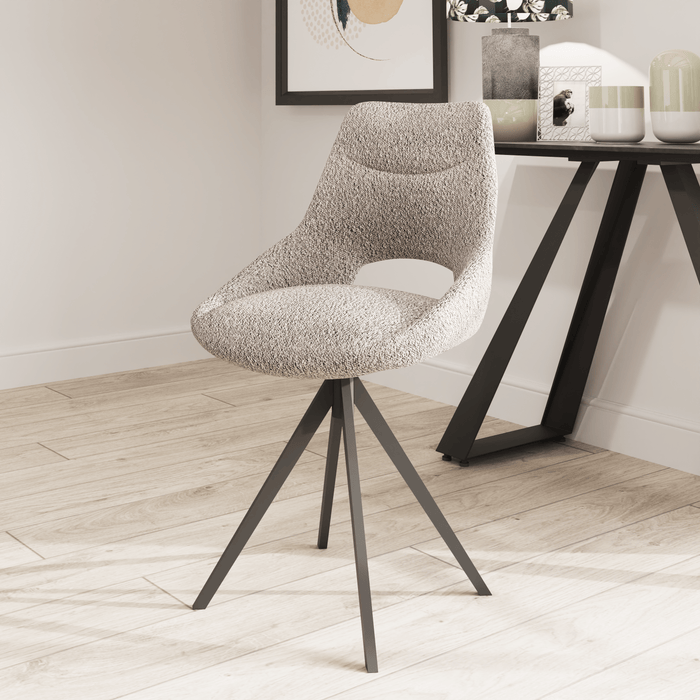 Beverly Swivel Chair | Cream