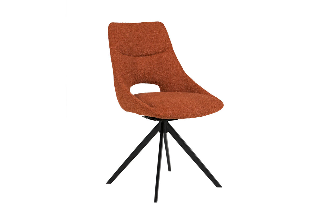 Beverly Swivel Chair | Rust