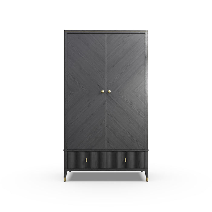 Isabella 2 Door Wardrobe | Ebony