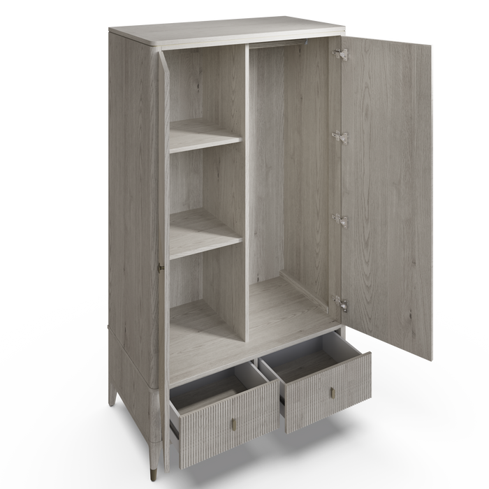 Isabella 2 Door Wardrobe | Stone