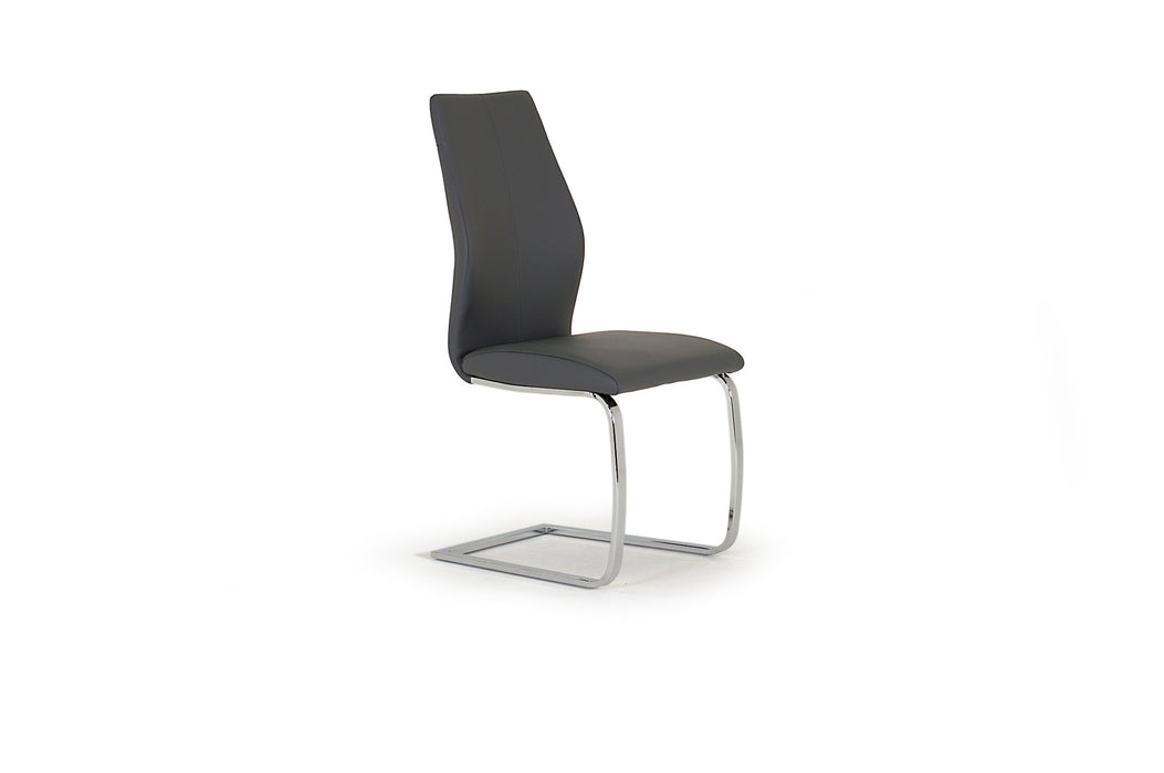 Elena Dining Chair | Chrome Leg Grey