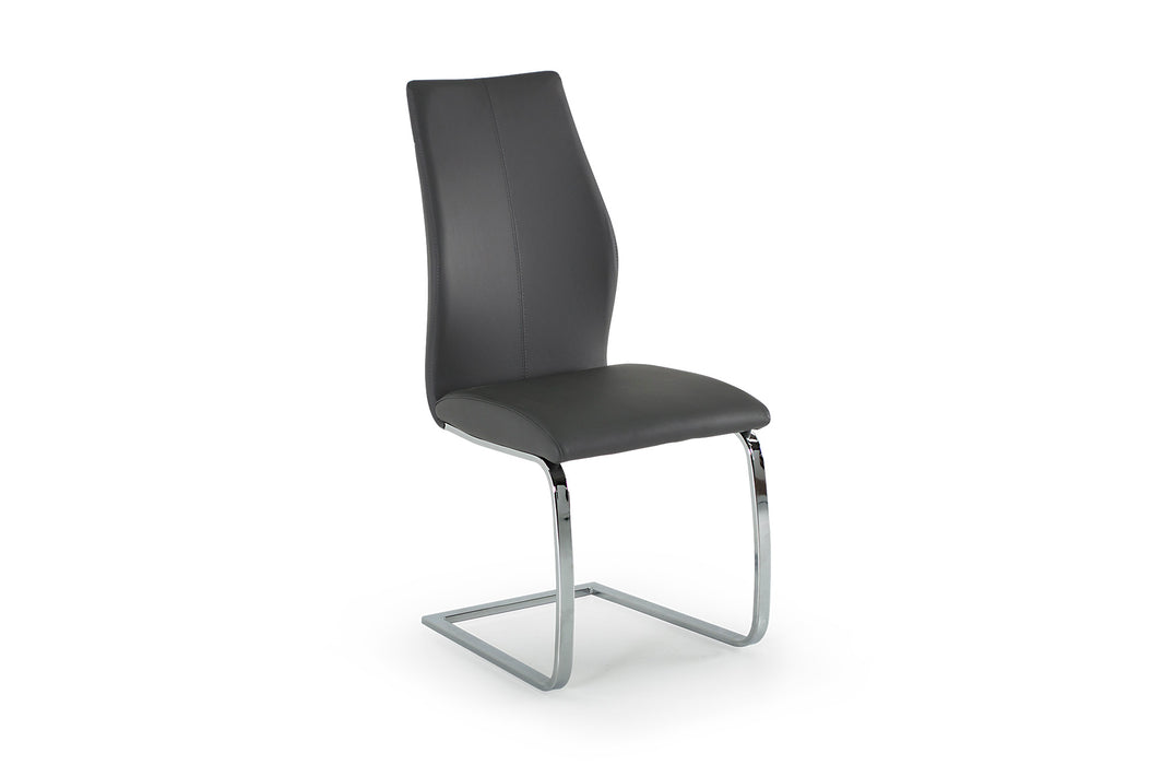 Elena Dining Chair | Chrome Leg Grey