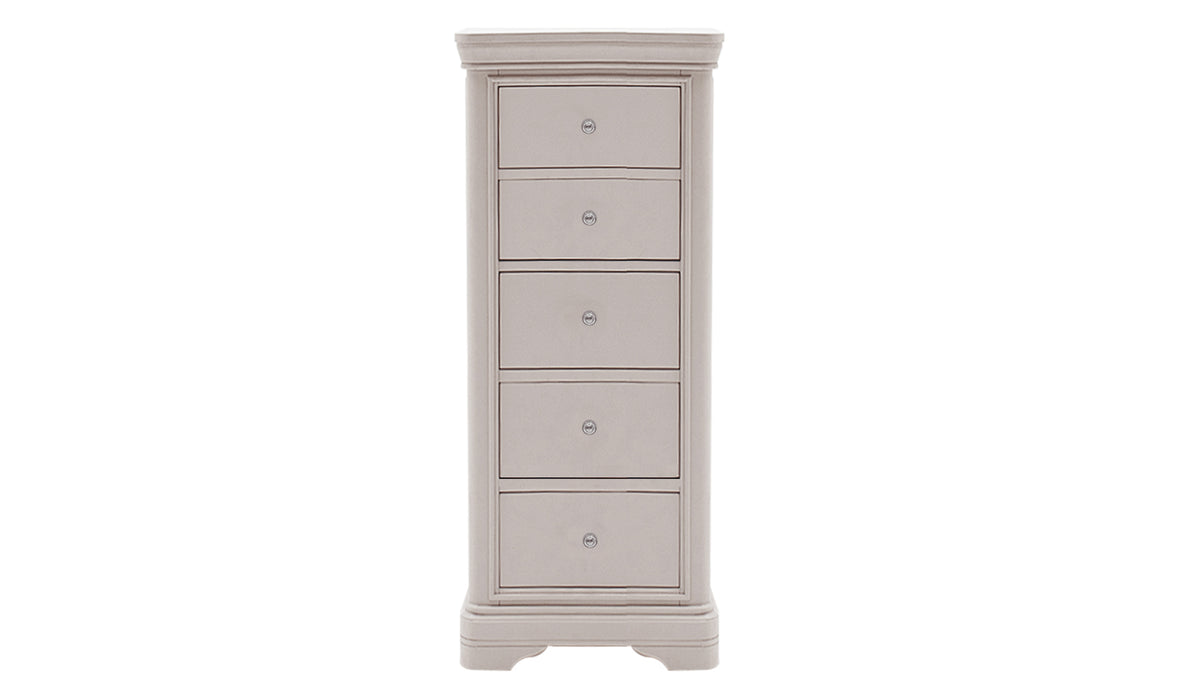 Camen Tall Chest 5 Drawer | Taupe