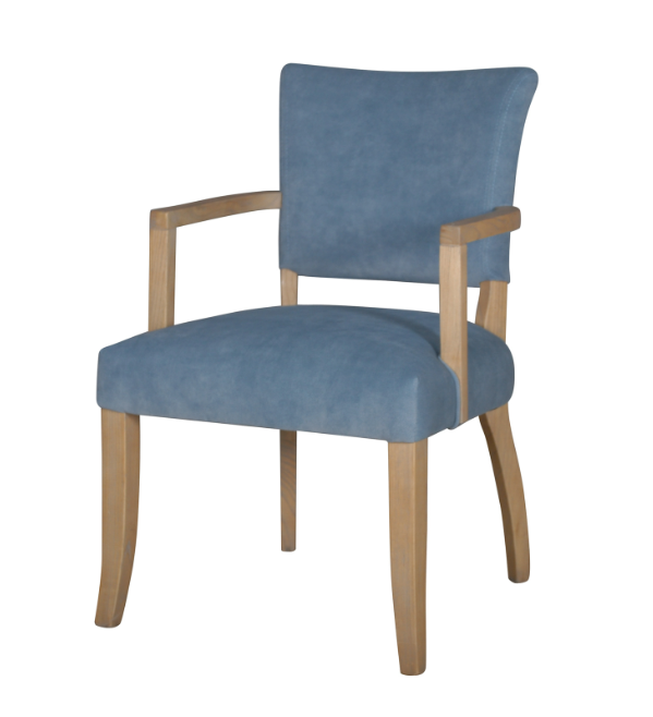 Davina Arm Chair Velvet | Blue