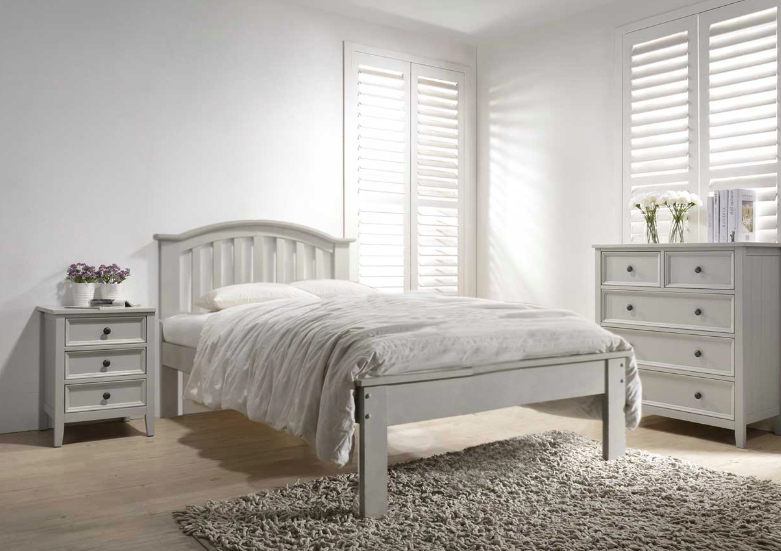 Everly Curved  King Bed Frame